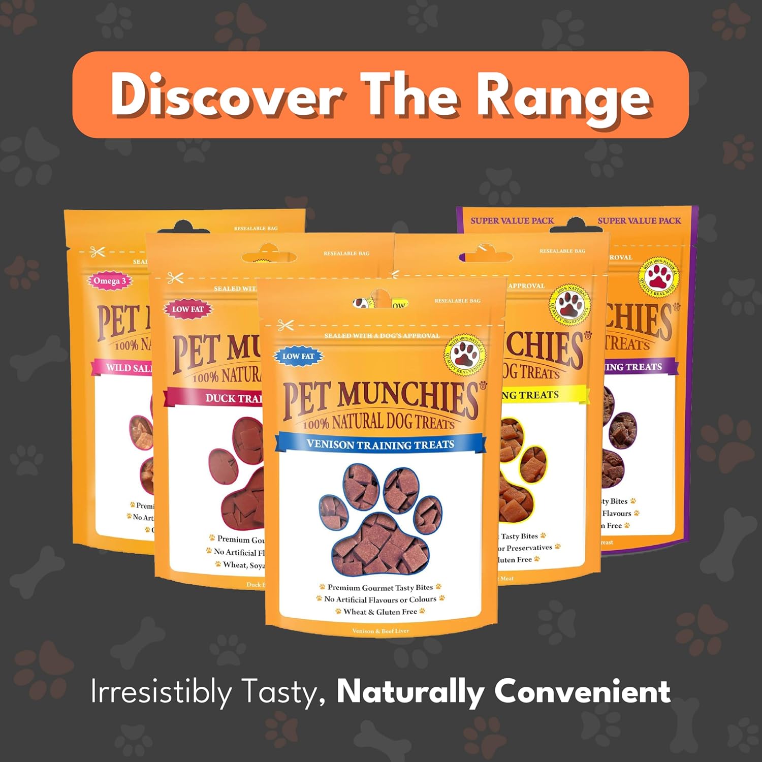 Pet Munchies Dog Training Treats Venison 50g x 8
