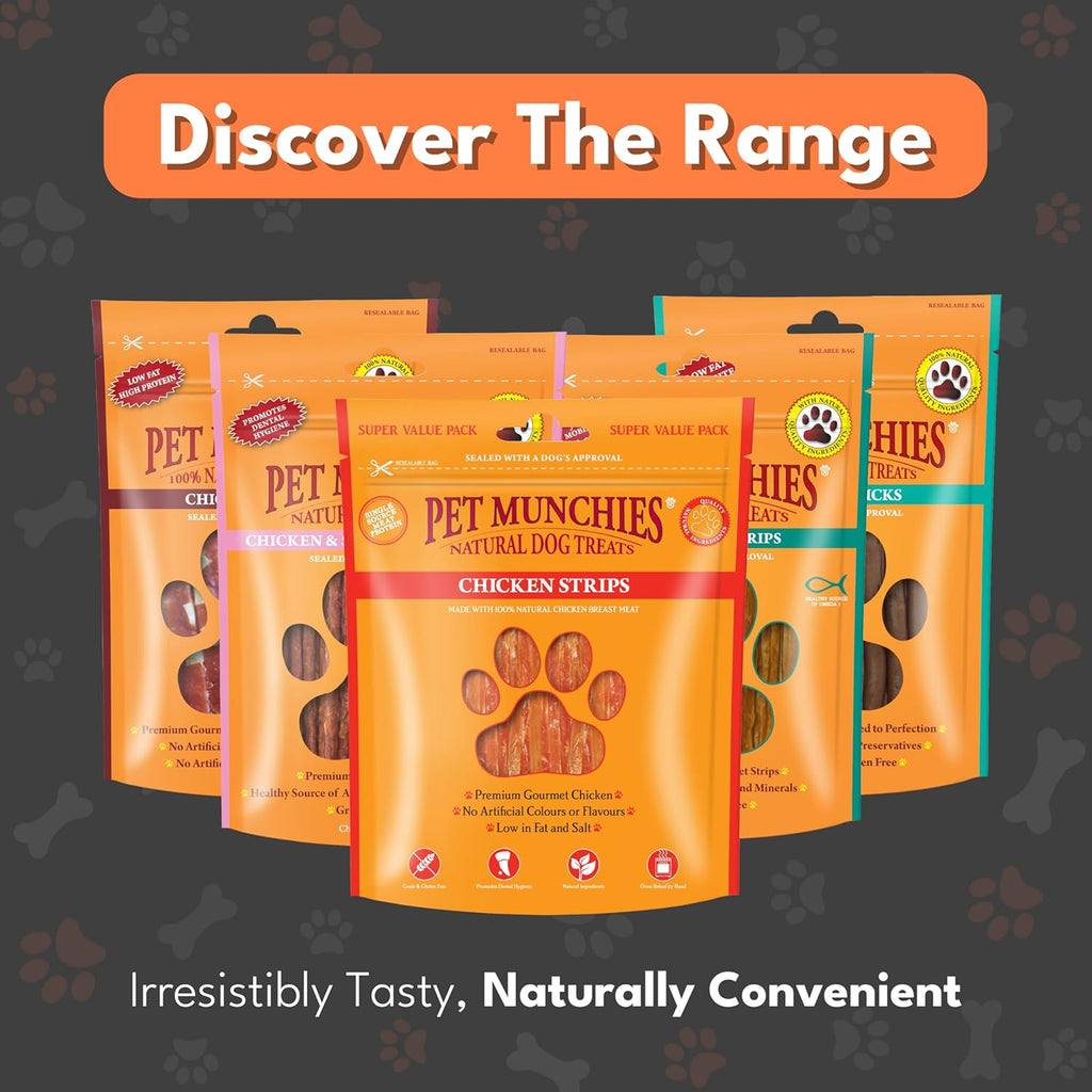 Pet Munchies Dog Treats Chicken Strips 320g x 3