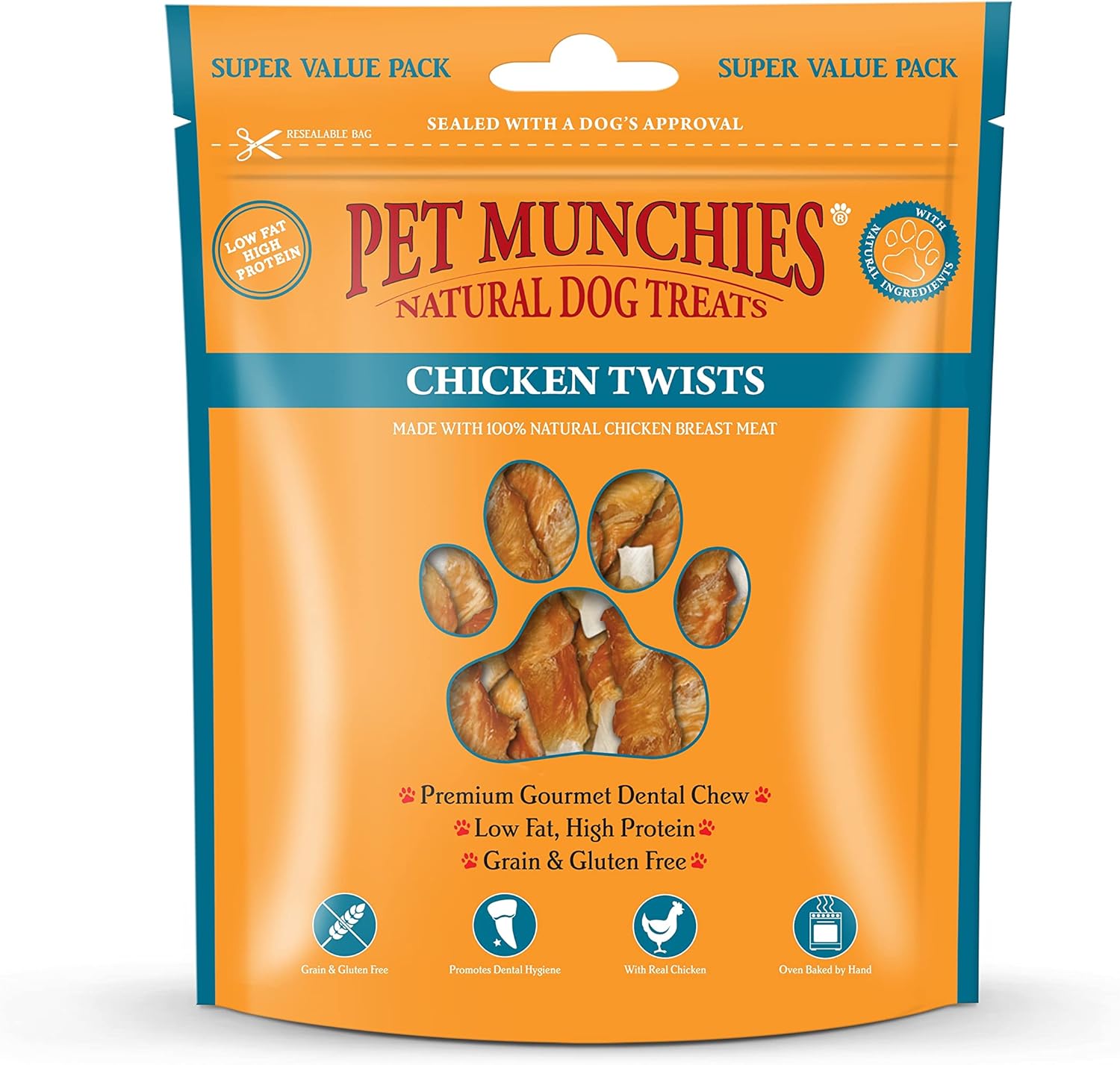 Pet Munchies Dog Treats Chicken Twists 290g x 3