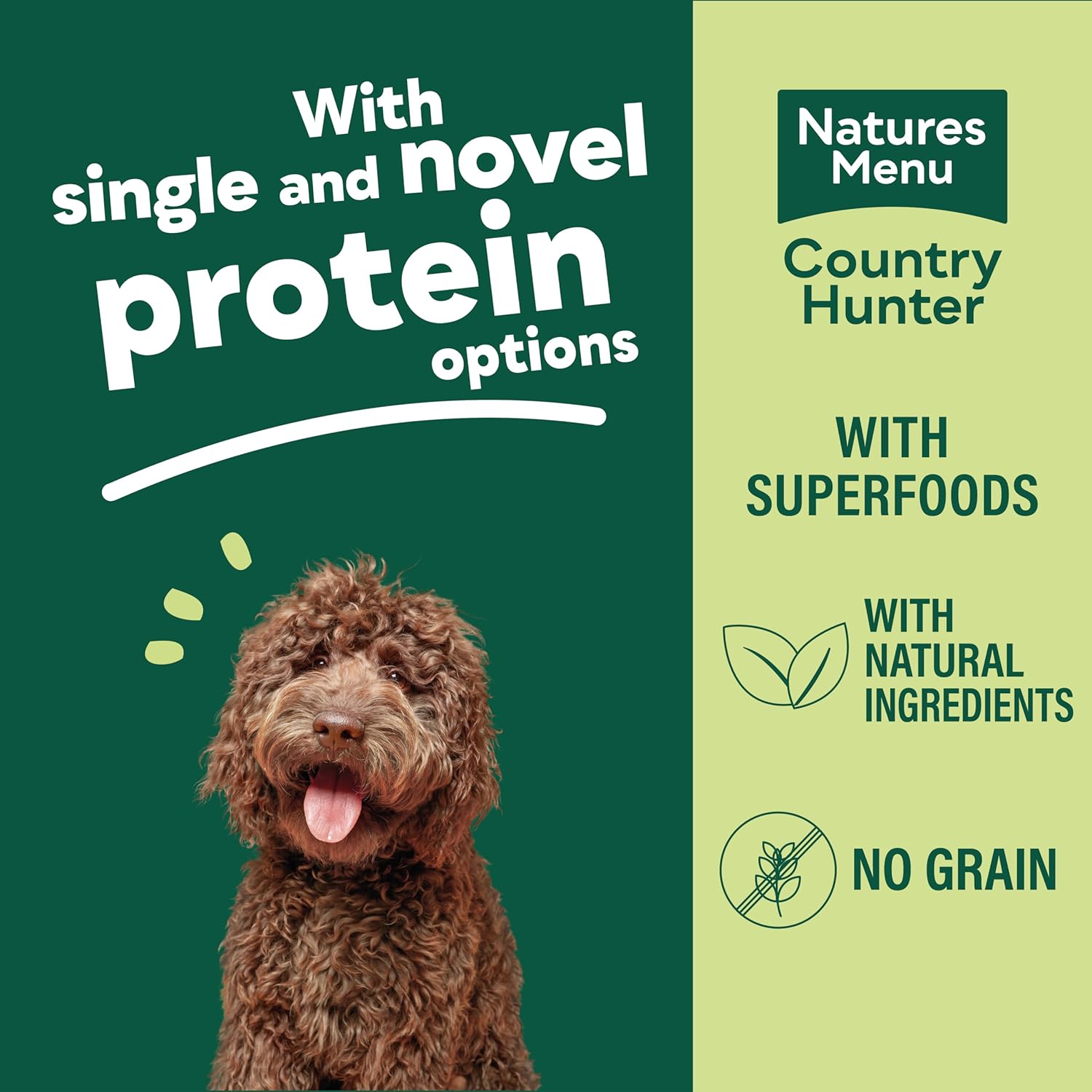 Natures Menu Country Hunter Dog Food Can Beef with Superfoods (6 x 600g)