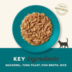 Applaws 100% Natural Wet Cat Food, Ocean Fish In Broth, 70g Tin (Pack of 24)