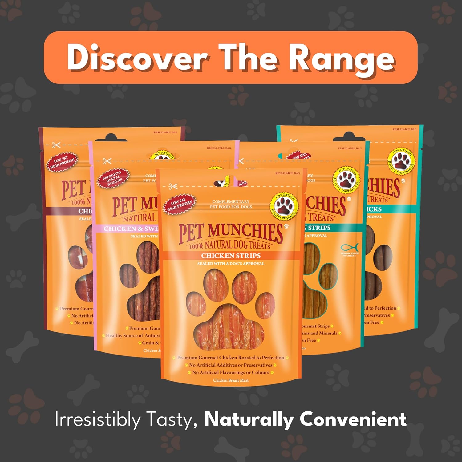 Pet Munchies Dog Treats Chicken Strips 90g x 8