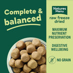 Natures Menu Freeze Dried Complete & Balanced Dog Food Nuggets - Turkey - 250g