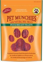 Pet Munchies Dog Treats Duck Breast Fillets 80g x 8