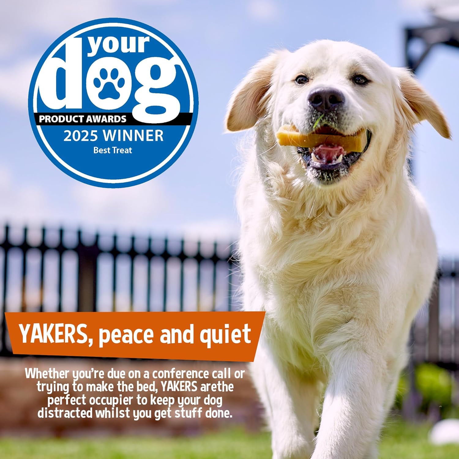 YAKERS Original Natural Dog Chews - Healthy Himalayan Chews, Natural Dog Treats & Occupier, Long-Lasting Chew Bars for All Breeds