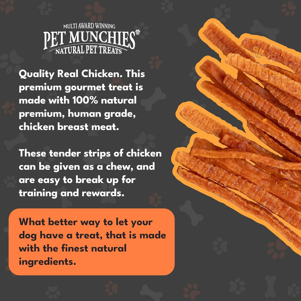 Pet Munchies Dog Treats Chicken Strips 90g x 8
