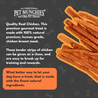 Pet Munchies Dog Treats Chicken Strips 90g x 8