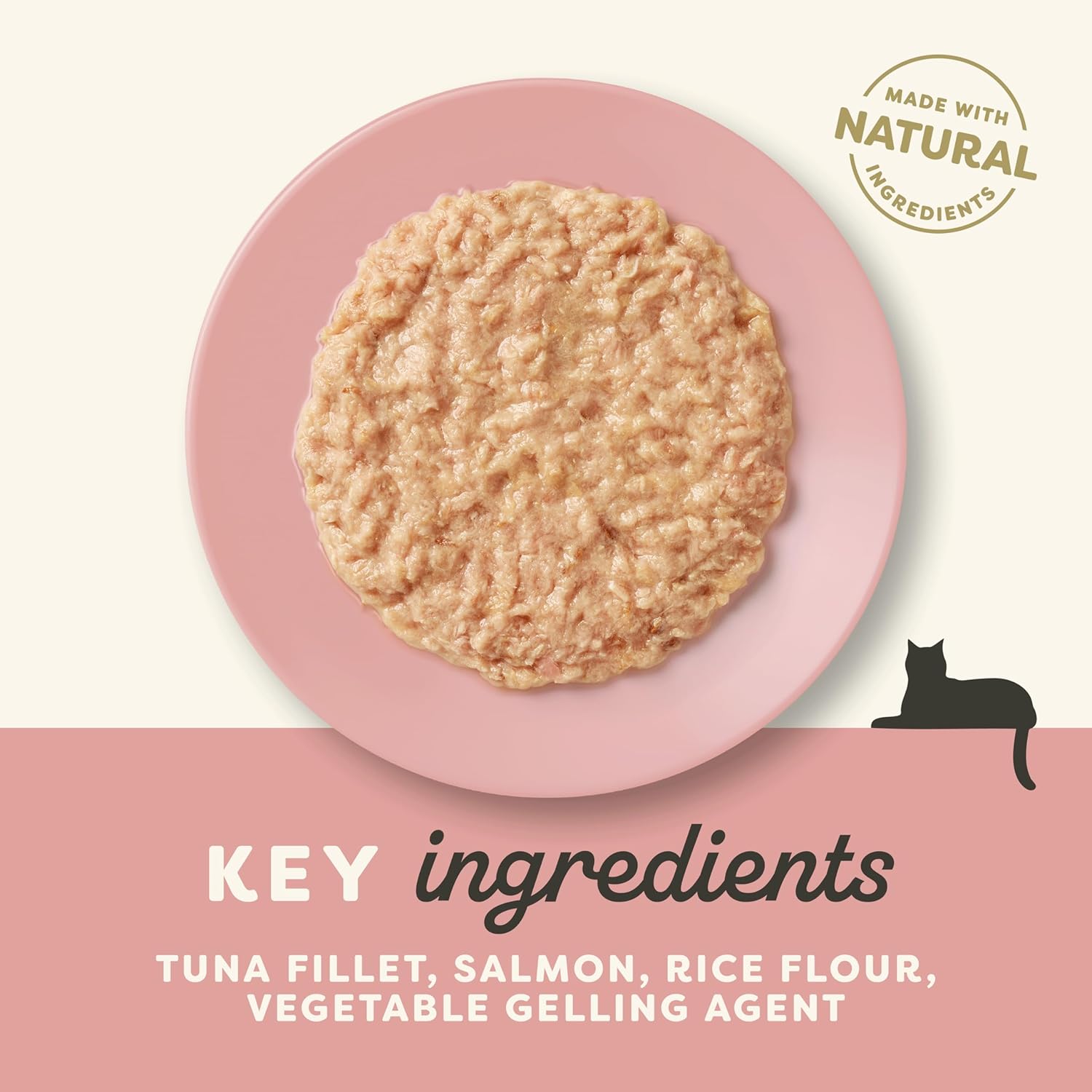 Applaws Natural Senior Wet Cat Food,Tuna with Salmon in a Soft Mousse Jelly 70g Tin (Pack of 24 x 70g Tins)