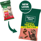 Natures Menu Meaty Treats for Adult Dogs with Beef - 12 x 50g