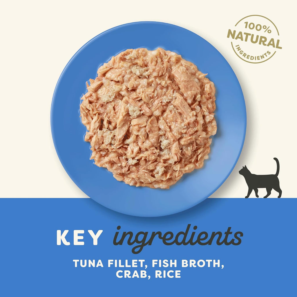 Applaws 100% Natural Wet Cat Food, Tuna with Crab, 70g (Pack of 24)