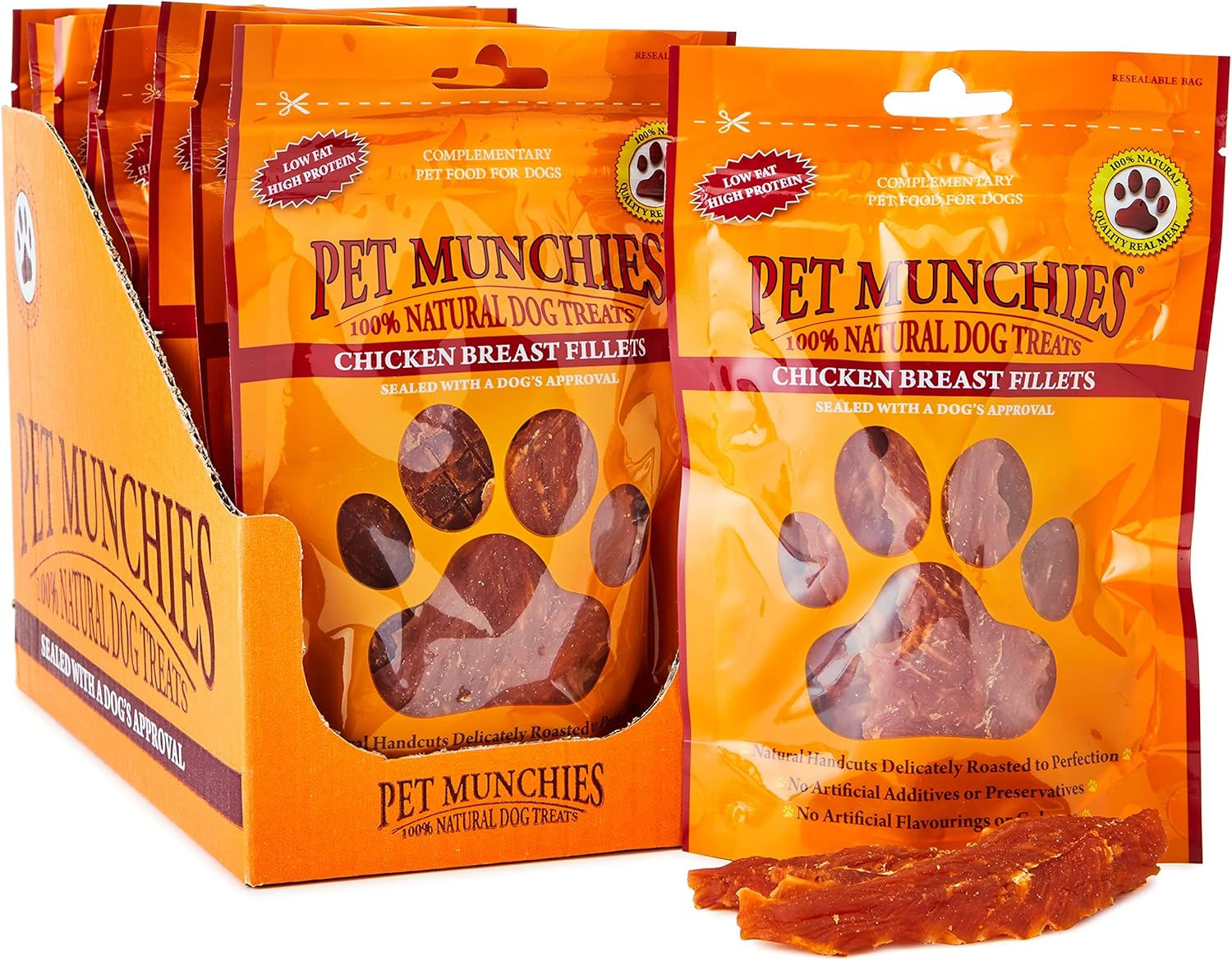 Pet Munchies Dog Treats Chicken Breast Fillets 100g x 8