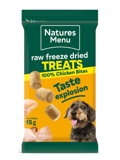 Natures Menu Freeze Dried Chicken Bites 20 x 15g