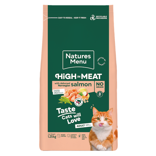 NM Cat High in Meat Salmon 1.25kg (4 x 1.25kg)