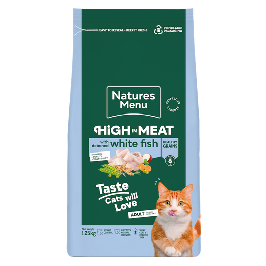 NM Cat High in Meat White Fish 1.25kg (4 x 1.25kg)