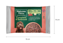 Natures Menu Complete & Balanced Beef Raw Dog Food 12 x 500g