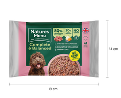 Natures Menu Complete 80% Venison Raw Dog Food Block 12 x 500g