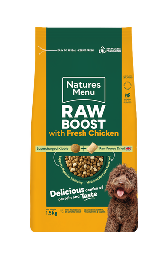 Natures Menu Raw Boost Dog Food Fresh Chicken 4 x 1.5kg