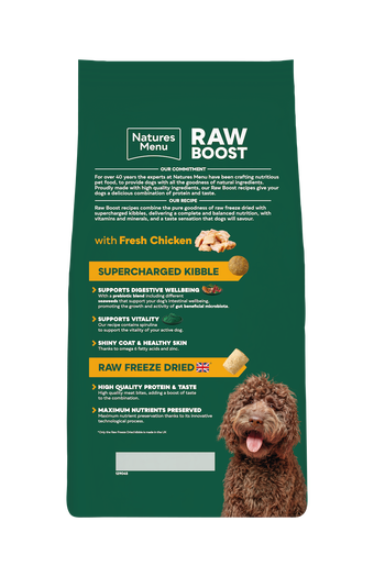 Natures Menu Raw Boost Dog Food Fresh Chicken 4 x 1.5kg