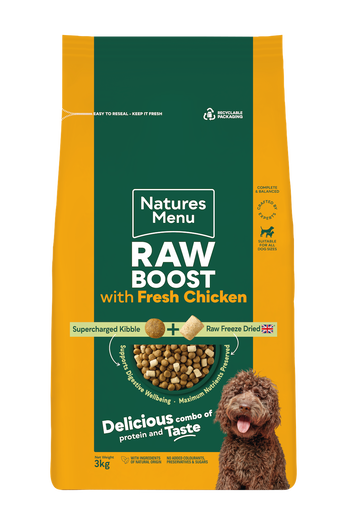 Natures Menu Raw Boost Dog Food Fresh Chicken 3 x 3kg