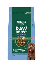 Natures Menu Raw Boost Dog Food Trout 1.5kg Grain Free  4 x 1.5 kg