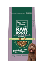 Natures Menu Raw Boost Dog Food Pork & Lamb 4 x 1.5kg