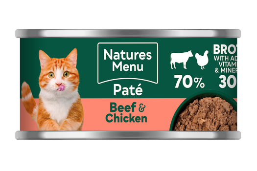 Natures Menu Cat Beef & Chicken Can (18 x 85g)
