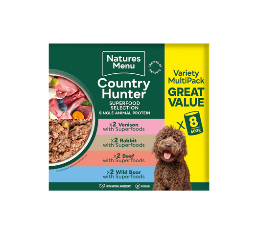 Natures Menu Cans - Stews Multipack - 12x415g (Chicken, Lamb, Beef & Salmon) 12 x 415g