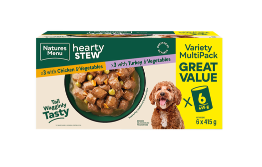 Natures Menu Cans - Stews Multipack - (Chicken & Turkey) 6 x 415g