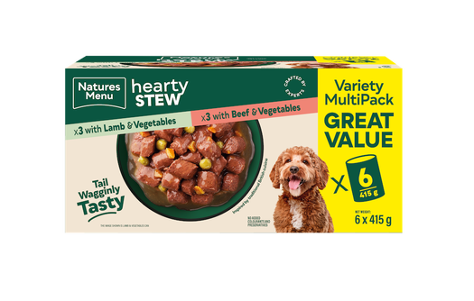 Natures Menu Hearty Stew Multipack (Lamb & Beef) 6 x 415g