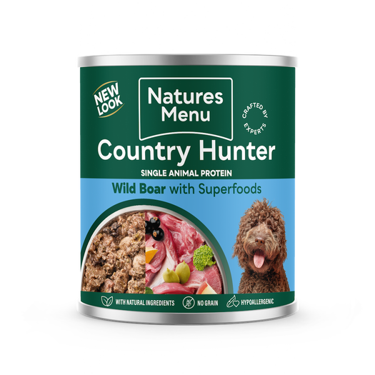 Natures Menu Country Hunter Wild Boar with Superfoods 6 x 600g