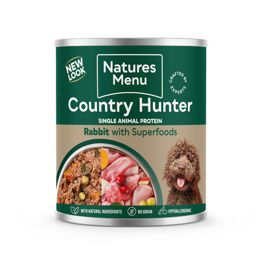 Natures Menu Country Hunter Rabbit with Superfoods 6 x 600g
