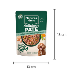 Natures Menu Original Chicken with Duck Pouch 8 x 300g
