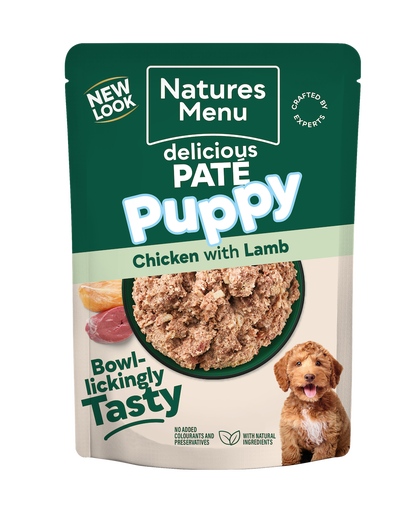 Natures Menu Puppy Chicken with Lamb Pouch 8 x 300g