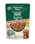 Natures Menu Original Light Chicken with Rabbit Pouch 8 x 300g