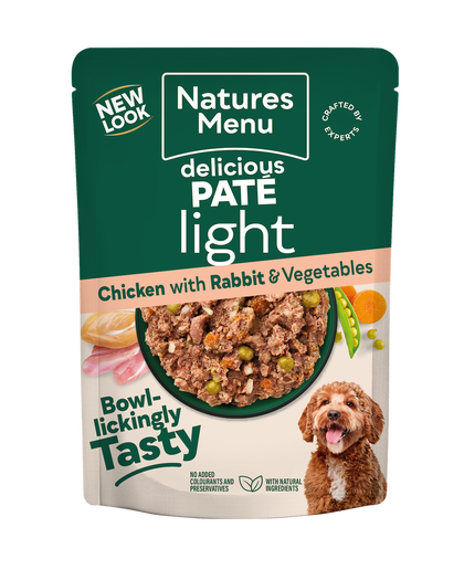 Natures Menu Original Light Chicken with Rabbit Pouch 8 x 300g