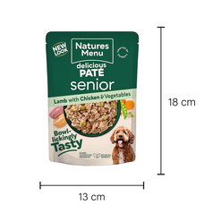 Natures Menu Original Senior Lamb & Chicken Pouch 8 x 300g