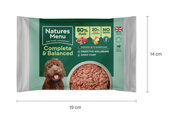 Natures Menu 80% Duck Complete & Balanced Raw Frozen Dog Food 12 x 500g