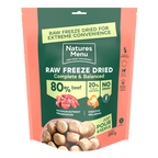 Natures Menu 80% Beef Freeze-Dried Dog Food Nuggets 5x 250g