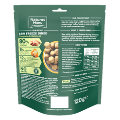 Natures Menu Raw Freeze Dried Chicken Nuggets 7 x 120g