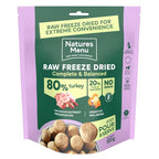Freeze Dried Turkey Raw Dog Food Nuggets 7 x 120g