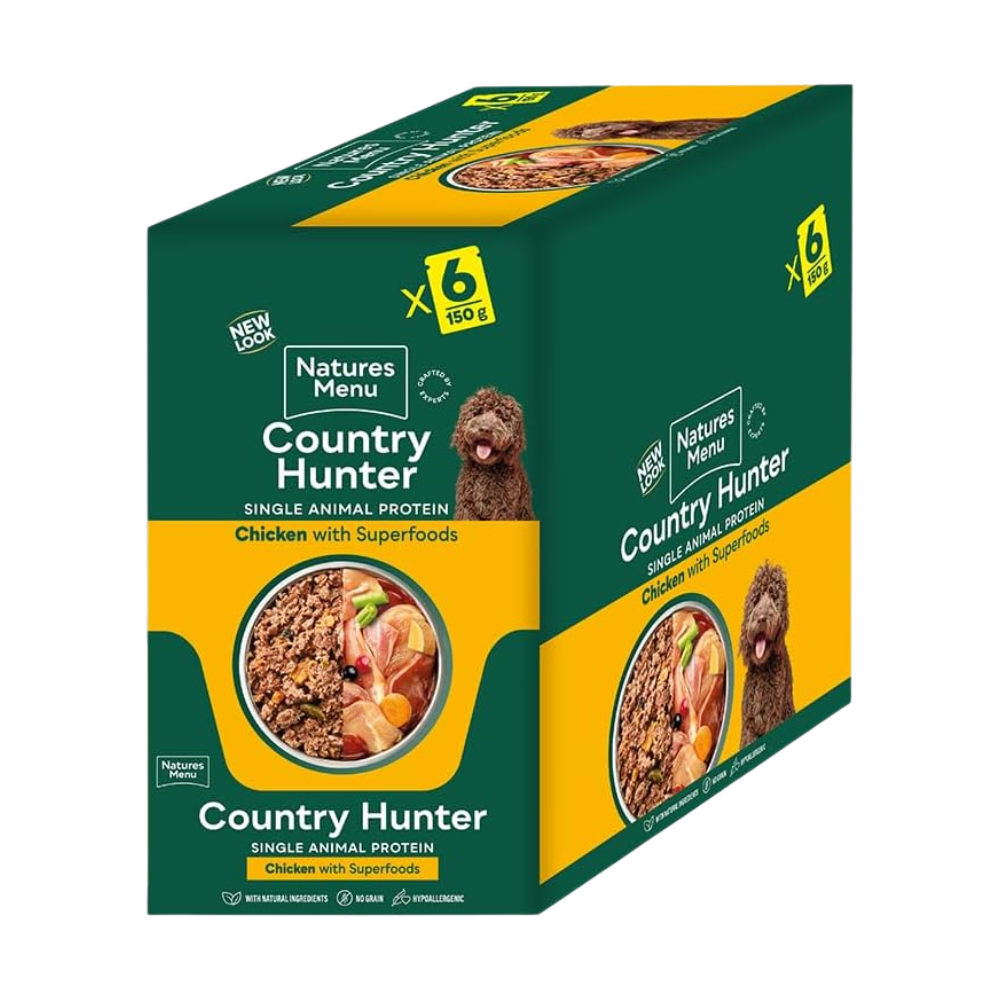 Country Hunter Dog Food Pouch Free Range Chicken (6 x 150g)