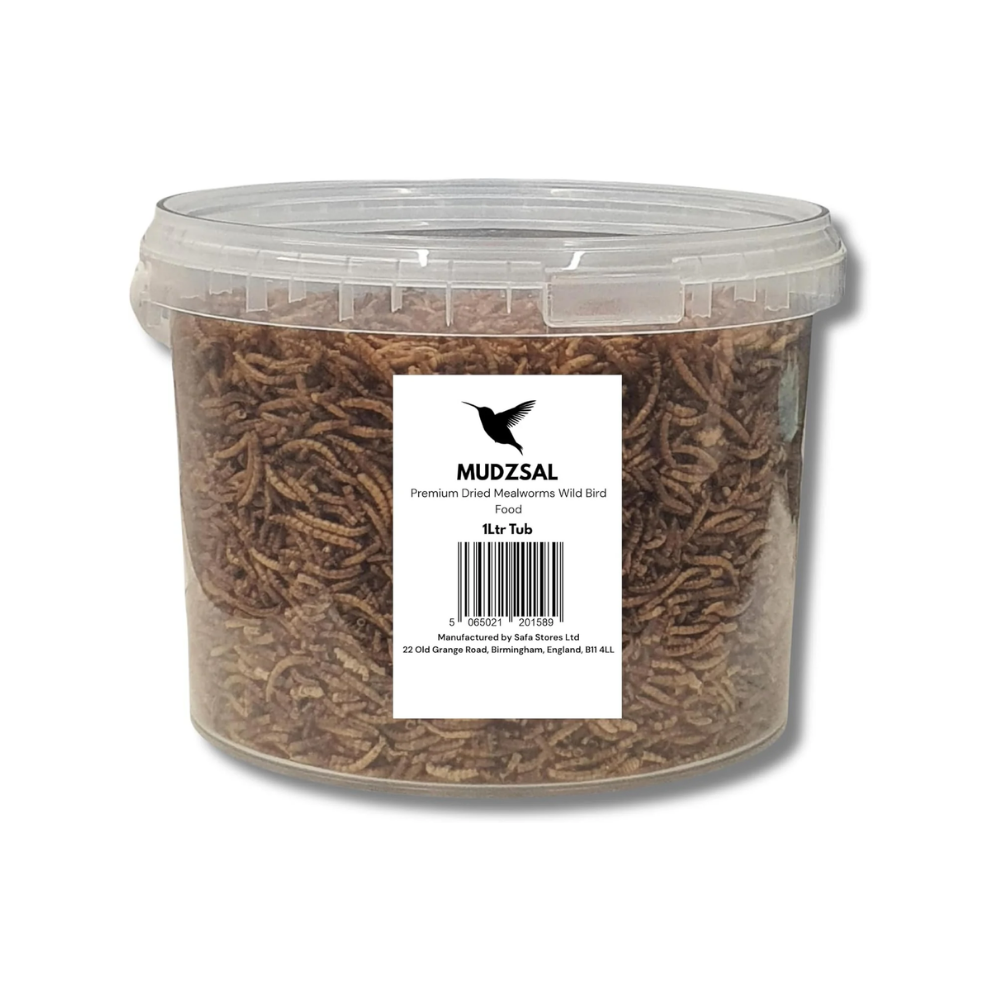 Mealworms Tub Wild Bird Food – High Energy, No Mess Bird Feed