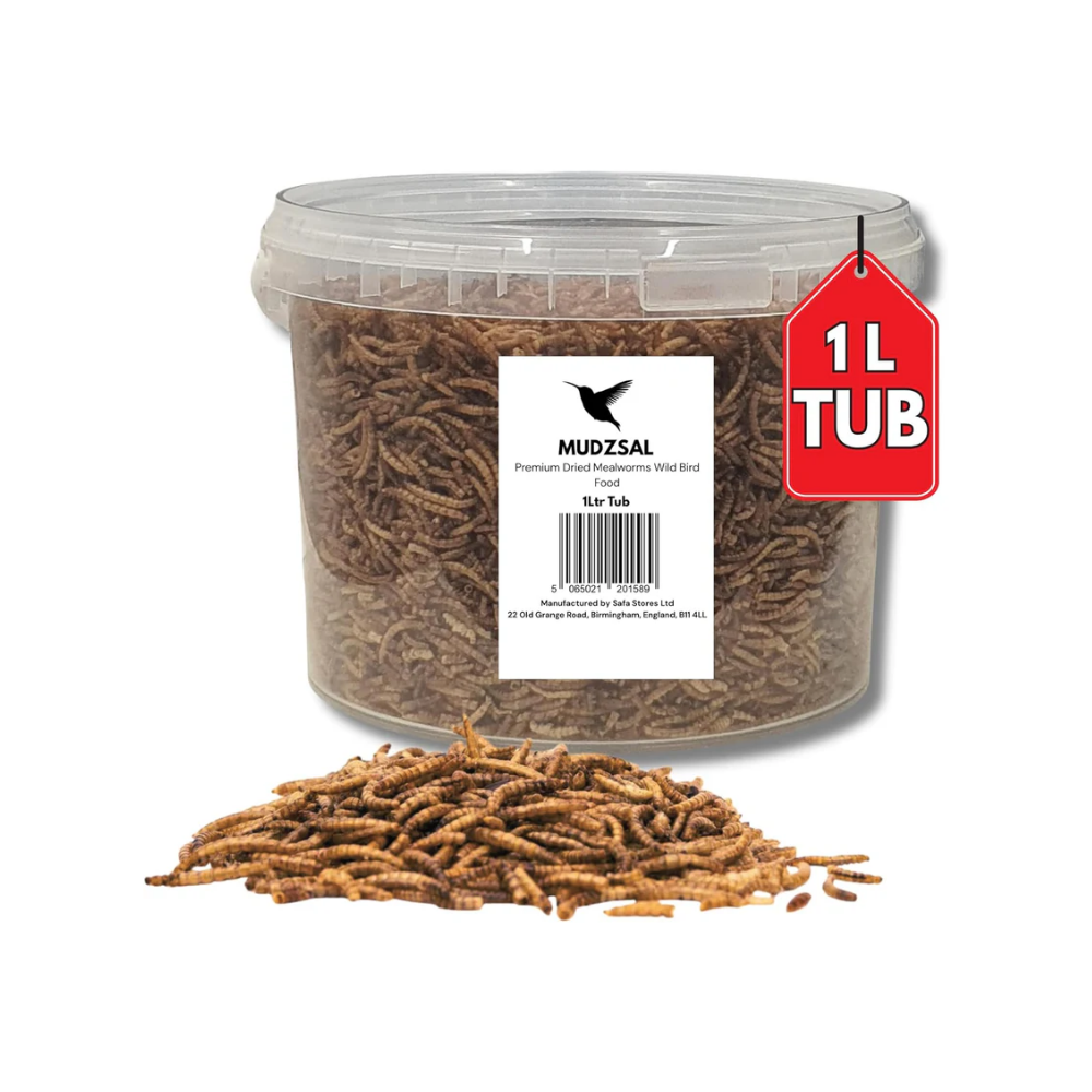 Mealworms Tub Wild Bird Food – High Energy, No Mess Bird Feed
