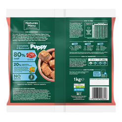 Natures Menu Puppy 80/20 Complete and Balanced Beef 1 x 1kg