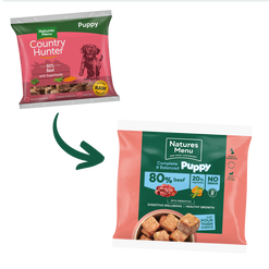 Natures Menu Puppy 80/20 Complete and Balanced Beef 1 x 1kg