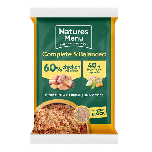 Natures Menu 60/40 Complete and Balanced Chicken & Salmon 12 x 300g
