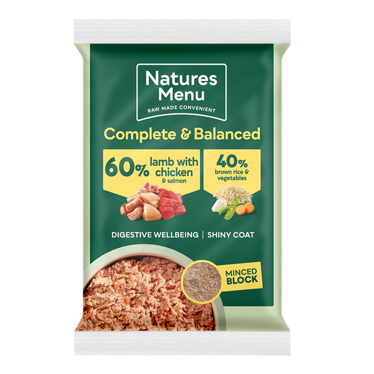 Natures Menu 60/40 Complete and Balanced Lamb with Chicken 12 x 300g