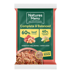 Natures Menu 60% Beef & Chicken Complete Raw Dog Food Block 12 x 300g