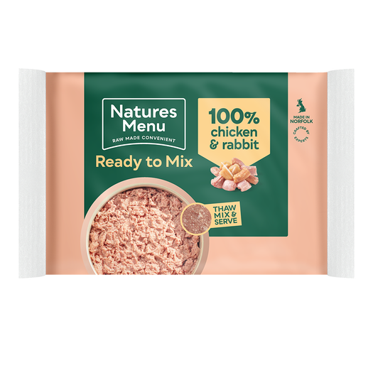 Natures Menu Ready to Mix Chicken & Rabbit 12 x 400g